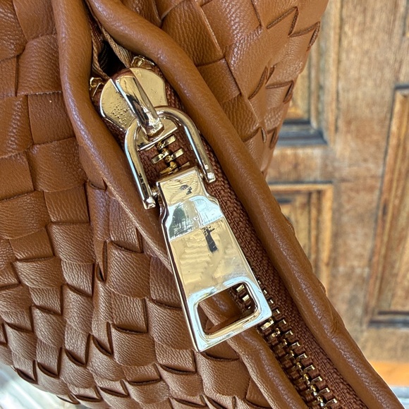 Melie Bianco Brigitte Medium Satchel Tan - Picture 4 of 6